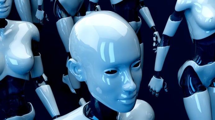 Un conjunto de robots con inteligencia artificial