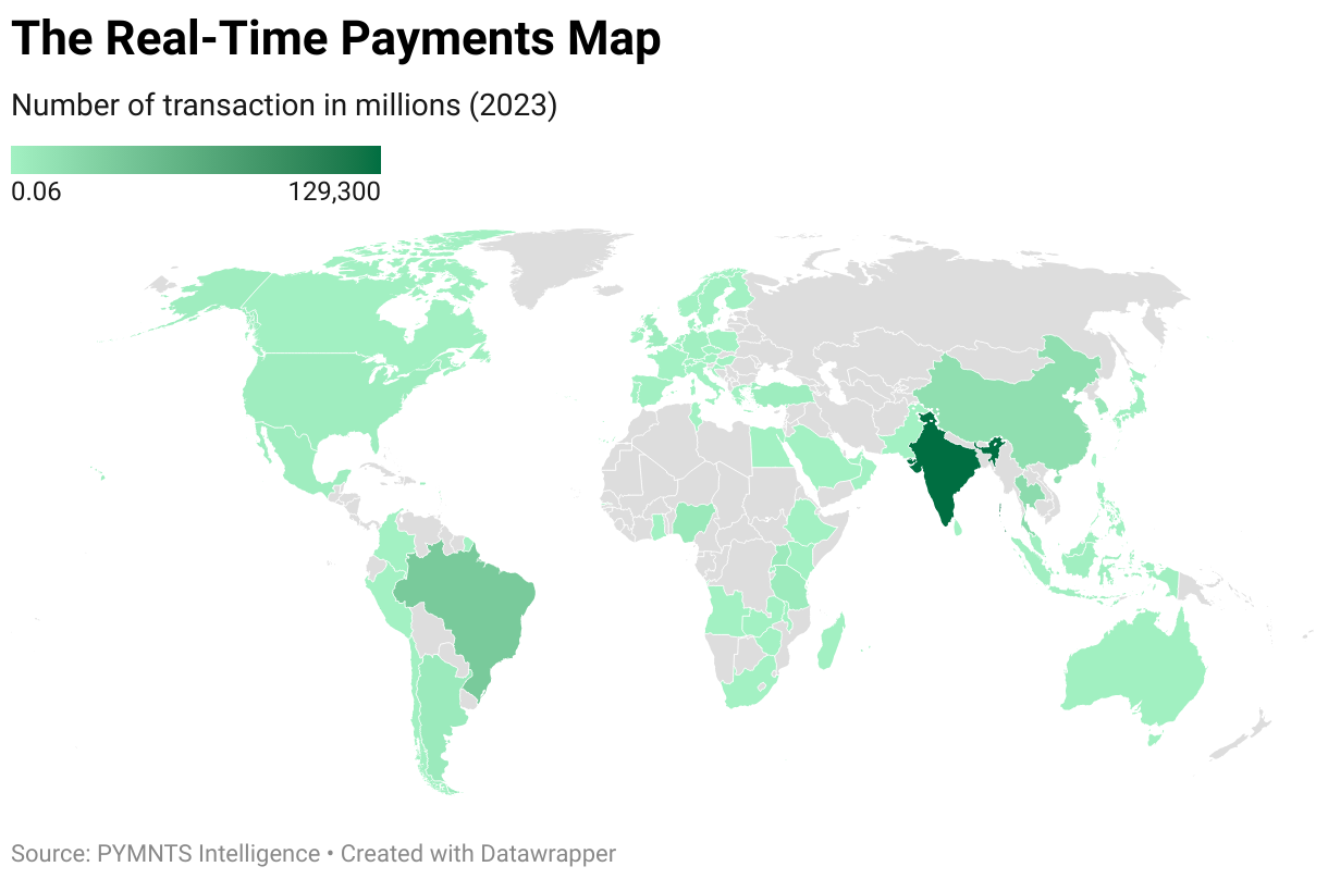 real time payments map 2023